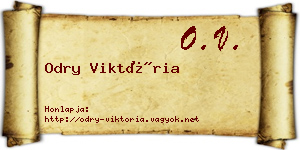Odry Viktória névjegykártya