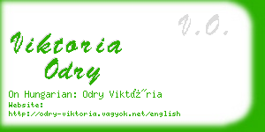viktoria odry business card